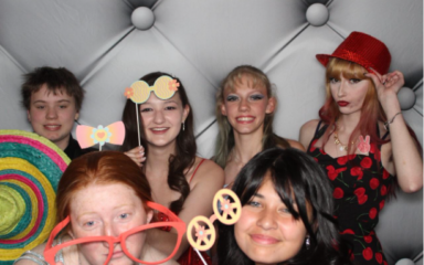 group photo of prom