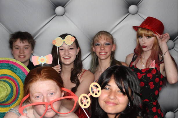 group photo of prom