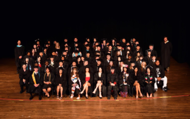 group graduation photo