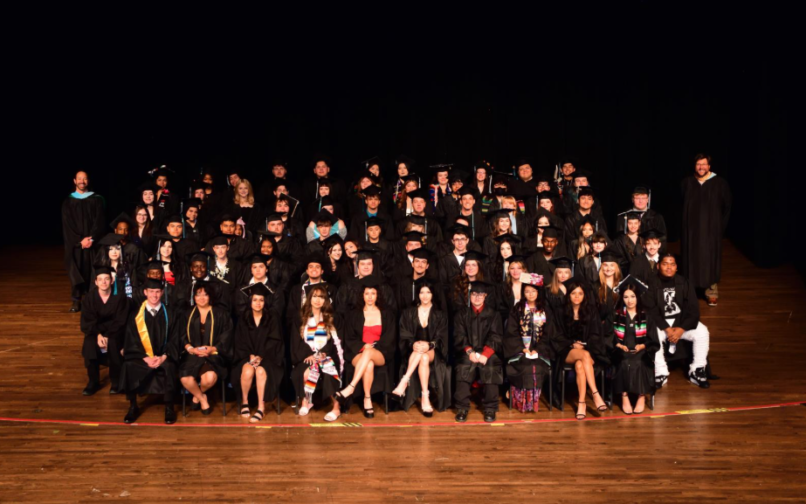 group graduation photo